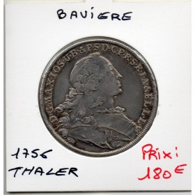 Bavière Bayern Thaler 1756 Sup- KM.500 Maximilian III Joseph