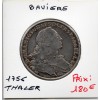 Bavière Bayern Thaler 1756 Sup- KM.500 Maximilian III Joseph