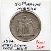 50 francs Hercules Avers 20 francs 1974 Sup+ Hybride