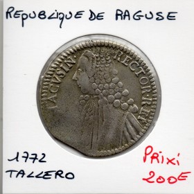 République de Raguse Tallero 1772 TTB, KM.18 recteur