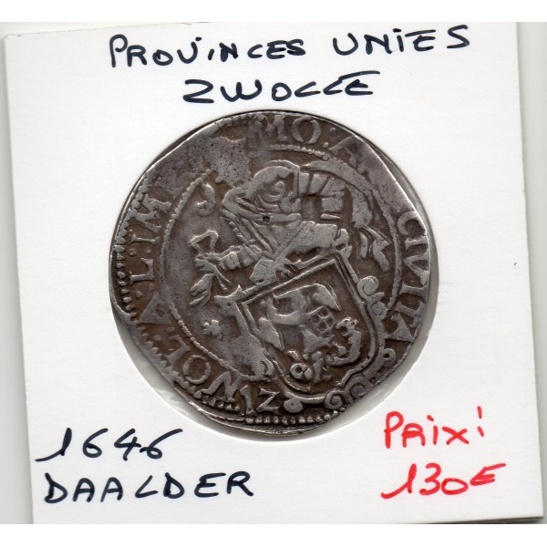 Provinces Unies Zwolle Daalder Leeuwendaalder 1646 TTB, KM.38
