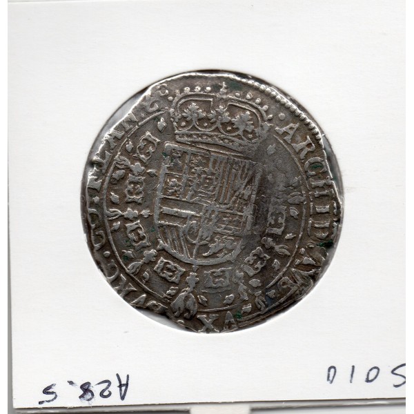Pays-Bas Espagnols Flandre 1 Patagon 1672 Bruges TTB Km.63 Charles II