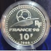 10 francs argent BE, 1996, Coupe du monde 1998