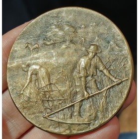 Médaille Anonyme agriculture et paysans, Naudé et Bertrand