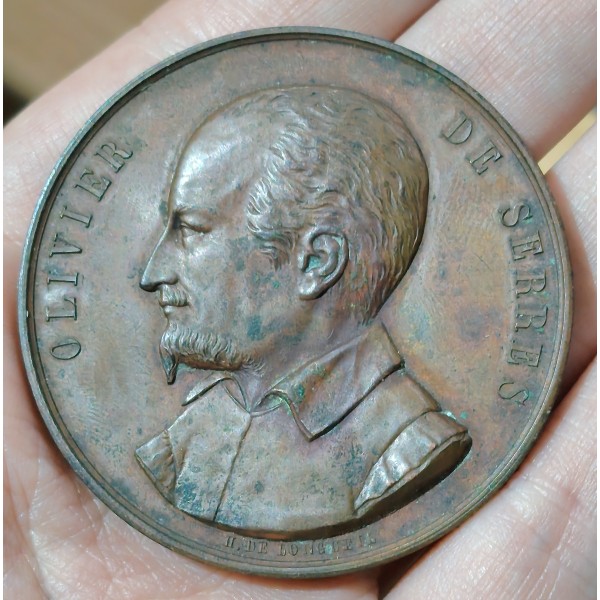Médaille Olivier de Serres 1864 De Longueil