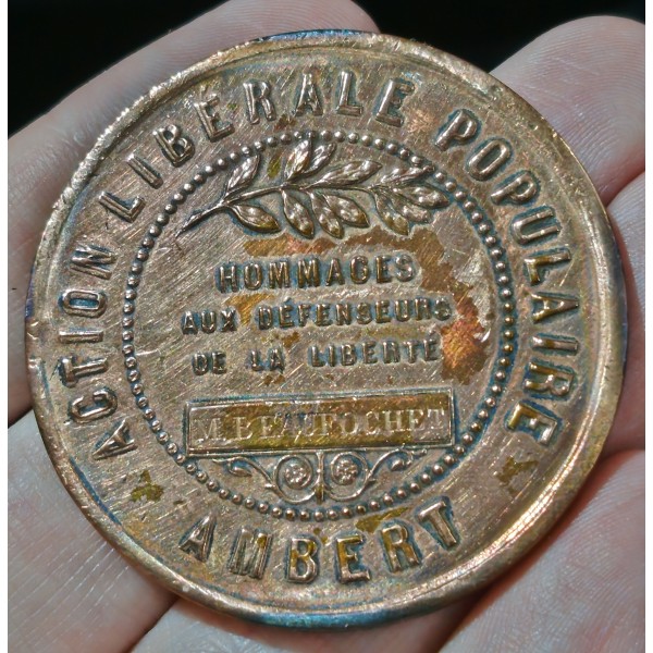 Médaille Ambert, Expulsion des Dames Ursulines 1904