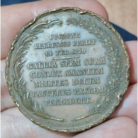 Médaille Mort de Charles Ferdinand de Berry 1820 Gayrard