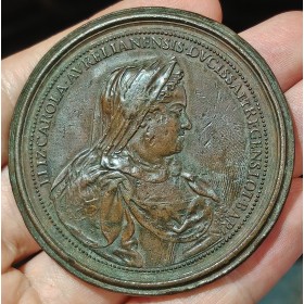 Médaille Lorraine, Régence D'Elizabeth Charlotte pour François III 1729