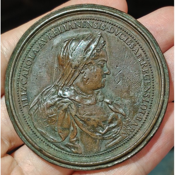 Médaille Lorraine, Régence D'Elizabeth Charlotte pour François III 1729