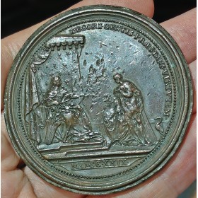 Médaille Lorraine, Régence D'Elizabeth Charlotte pour François III 1729