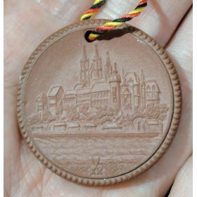 Médaille de porcelaine RDA Johann Friedrich Böttger