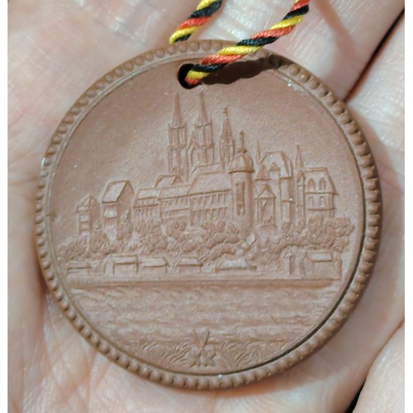 Médaille de porcelaine RDA Johann Friedrich Böttger