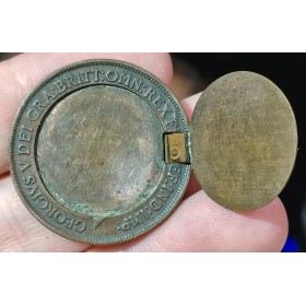 1 penny Georges V 1917 transformée porte photo