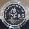 100 franc argent BE 1991, JO Albertville - Ski de fond