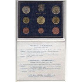 Coffret BU Vatican, 2014, Pape François série euros