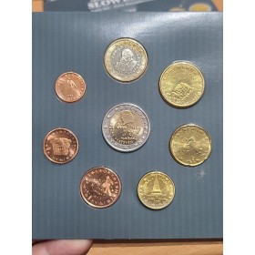 Coffret BU Slovénie 2007 - série des 8 pièces euros