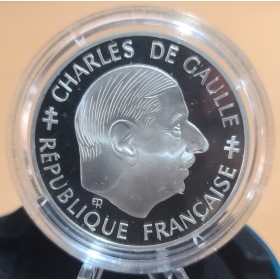 Pièce 1 franc BE Argent, 1988, Charles De Gaulle