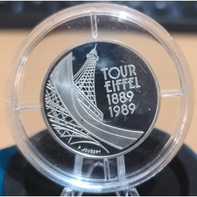 Pièce 5 francs BE Argent, 1989, Tour Eiffel