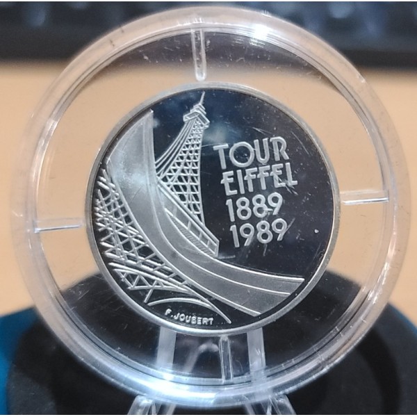 Pièce 5 francs BE Argent, 1989, Tour Eiffel