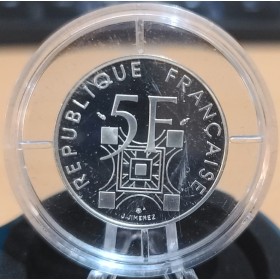 Pièce 5 francs BE Argent, 1989, Tour Eiffel