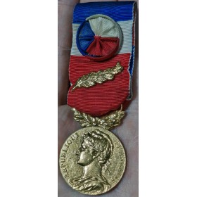 Médaille Ministere du travail 1988 avec rosette et palme