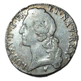 Ecu au Bandeau 1767 & Aix TB+ Louis XV