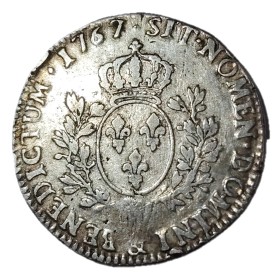 Ecu au Bandeau 1767 & Aix TB+ Louis XV