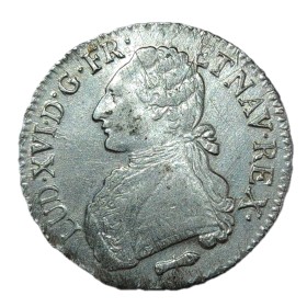 Ecu aux branches d'olivier 1786 Q Perpignan TTB+ Louis XVI pièce de monnaie royale