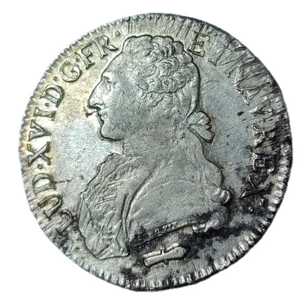 Ecu aux branches d'olivier 1785 Q Perpignan TTB+ Louis XVI