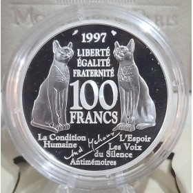 100 francs Argent BE, 1997, André Malraux