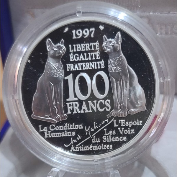 100 francs Argent BE, 1997, André Malraux