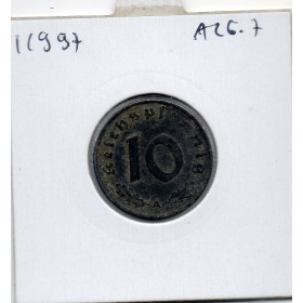 Allemagne 10 reichspfennig 1942 A, TTB KM.101 Berlin