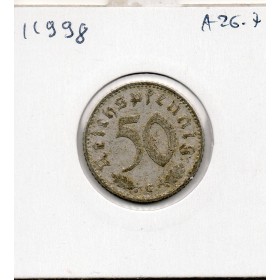 Allemagne 50 reichspfennig 1941 G, TTB KM.96 swastika