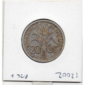 Indochine 20 cents 1945 C Castelsarrazin TTB+, Lec.253