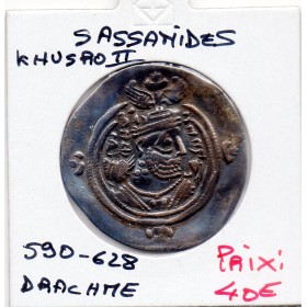Sassanide Khusro II 590-628 AD TB degat surface