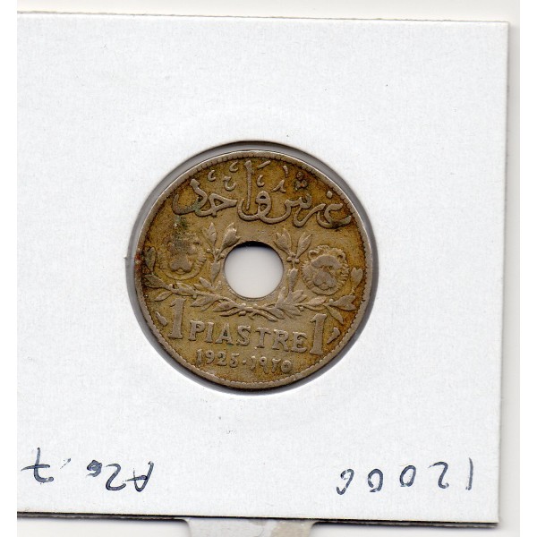 Grand Liban 1 piastre 1925 TTB, Lec.9