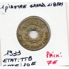 Grand Liban 1 piastre 1933 TTB, Lec.12