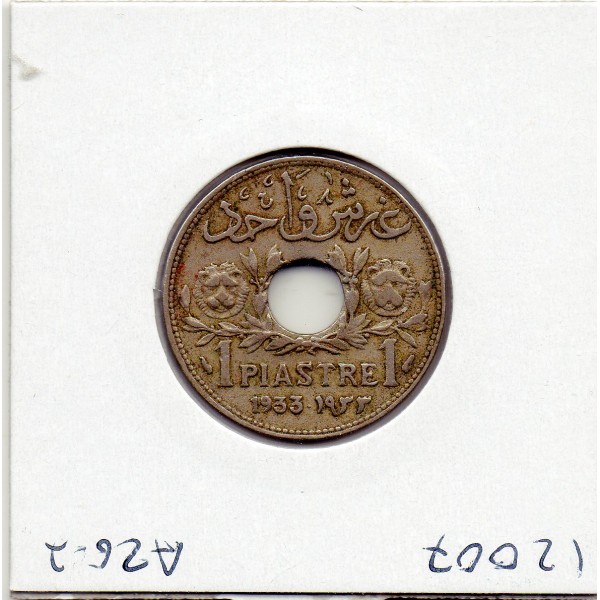 Grand Liban 1 piastre 1933 TTB, Lec.12