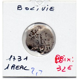 Bolivie Potosi 1 real 1731 B, KM.28a Felipe V