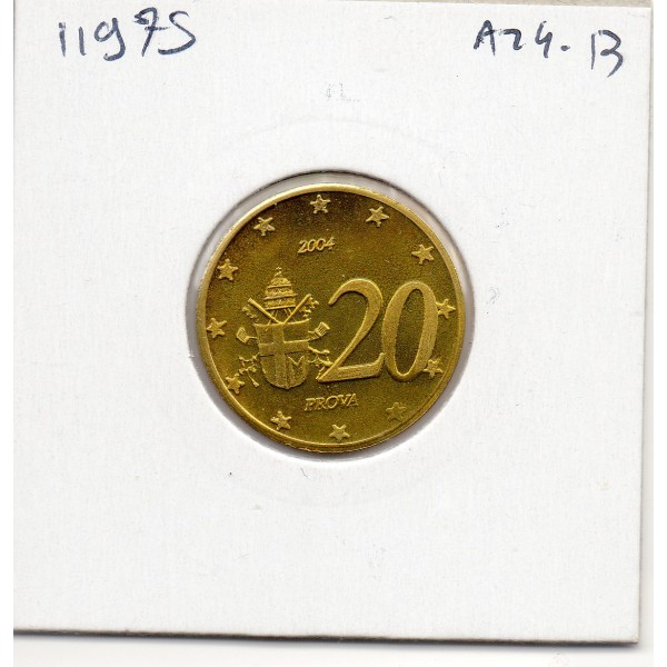 Vatican Jean Paul II Probe 20 centimes euros 2004 Spl