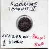Aghlabides 1/2 Dirham 261-289 AH TTB Ibrahim II