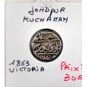 Inde Johdpur-Kuchaman 1 rupee 1863 TTB Victoria KM.286