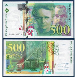 500 Francs Pierre et Marie Curie Sup 1994 Billet de la banque de France