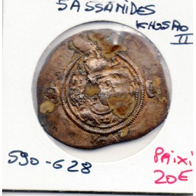 Sassanide Khusro II 590-628 AD TB degat surface
