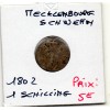 Mecklenburg Schwerin 1 schilling 1802 B KM.220 Friedrich François Ier