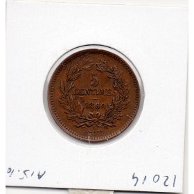 Luxembourg 5 centimes 1860 TTB+, KM.22 Guillaume III
