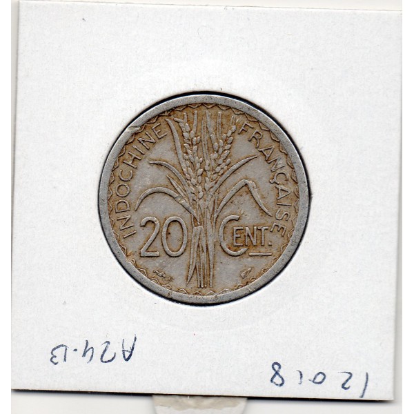 Indochine 20 cents 1945 C Castelsarrazin TTB, Lec.253 Turin