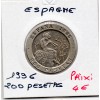 Espagne 200 pesetas 1996 Spl, KM.965 Fortuny et Balleau