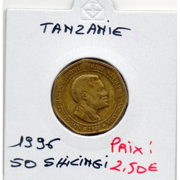 Tanzanie 50 shillings 1996 Sup, KM.33 Ali Hassan Mwinyi
