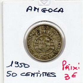 Angola 50 centavos 1950 TTB, KM.72